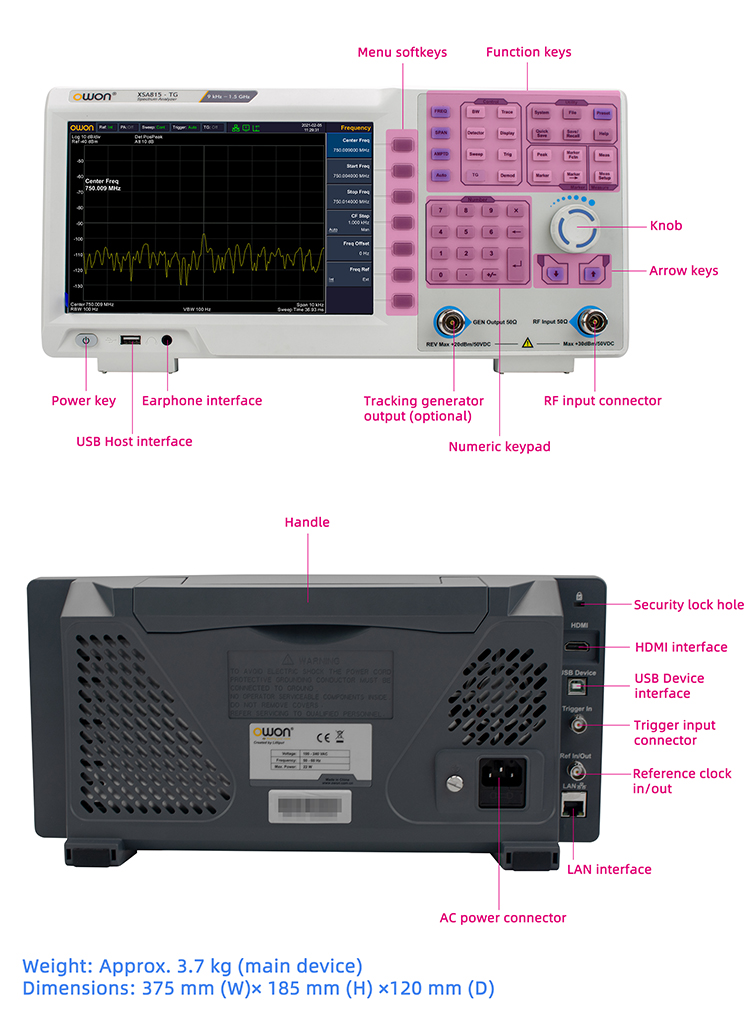 Portable Spectrum Analyzer 9kH - Signal Generator Spectrum Analyzer 评论和价格