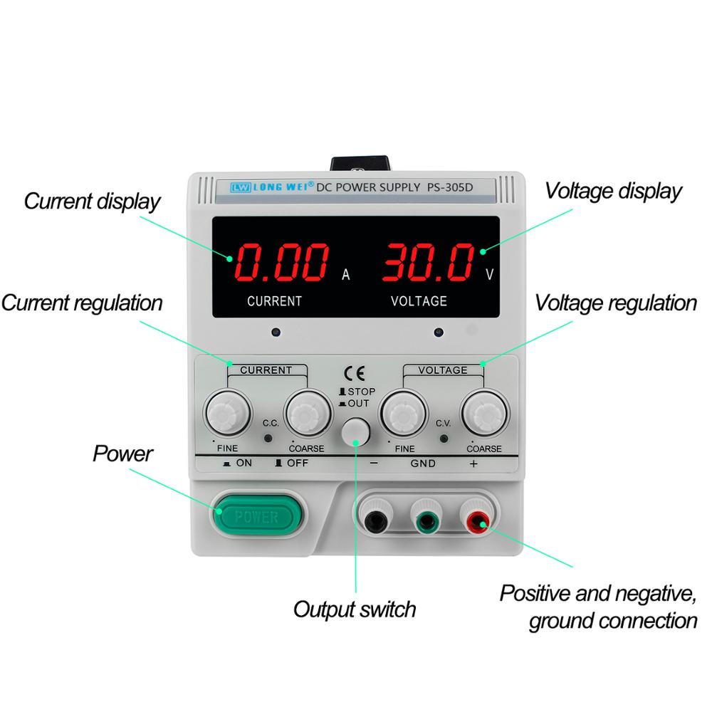 LW PS-305D 30V 5A 150W Adjusta - Linear Lab Power Supply Adjustable 评论和价格