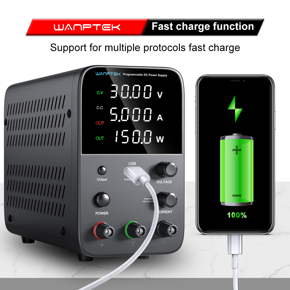 Wanptek Laboratory Power Suppl - Programmable Dc Power Supply 30V 10A 评论和价格