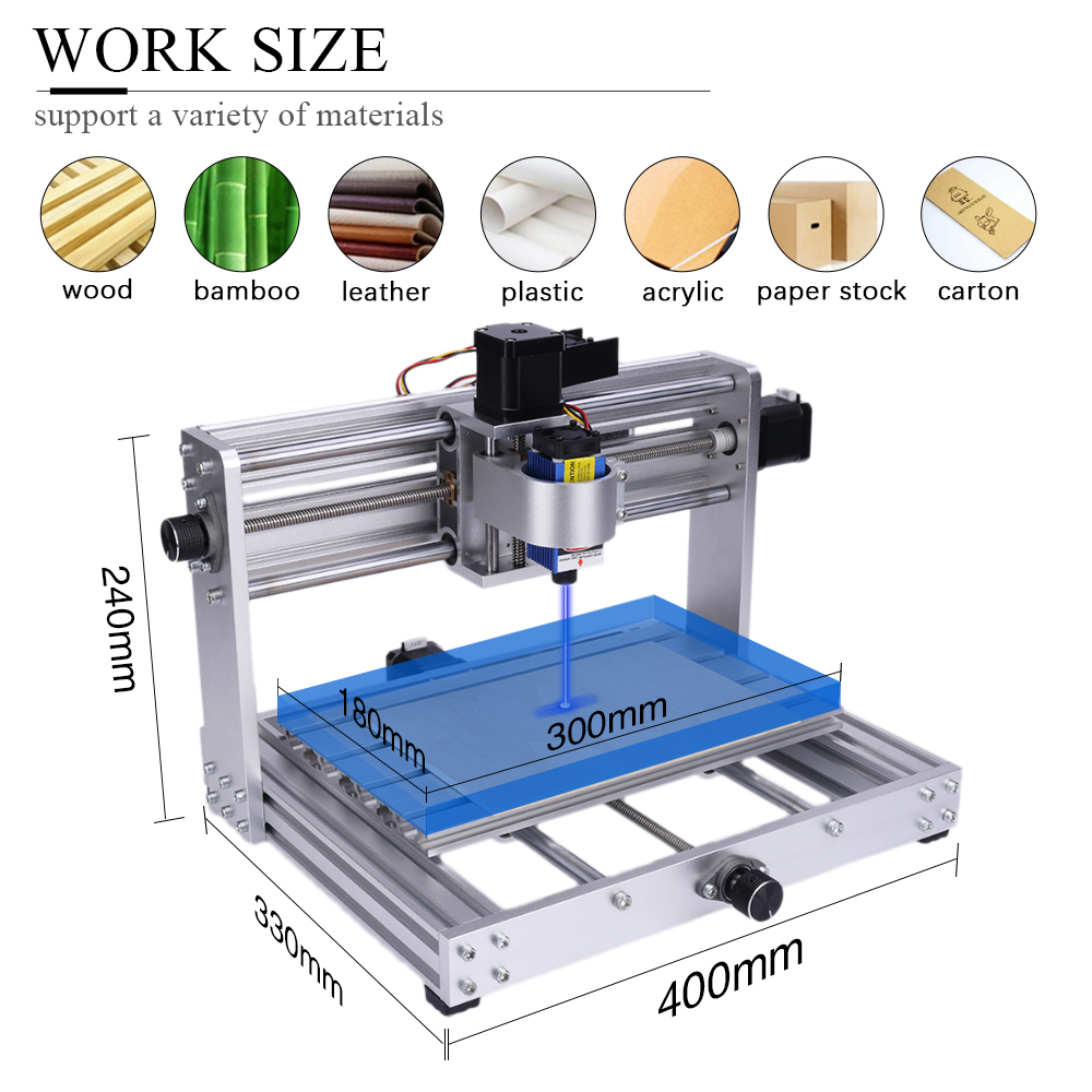 CNC 3018 Max Metal Engraving M - Mini Laser Engraver Cnc Router 评论和价格