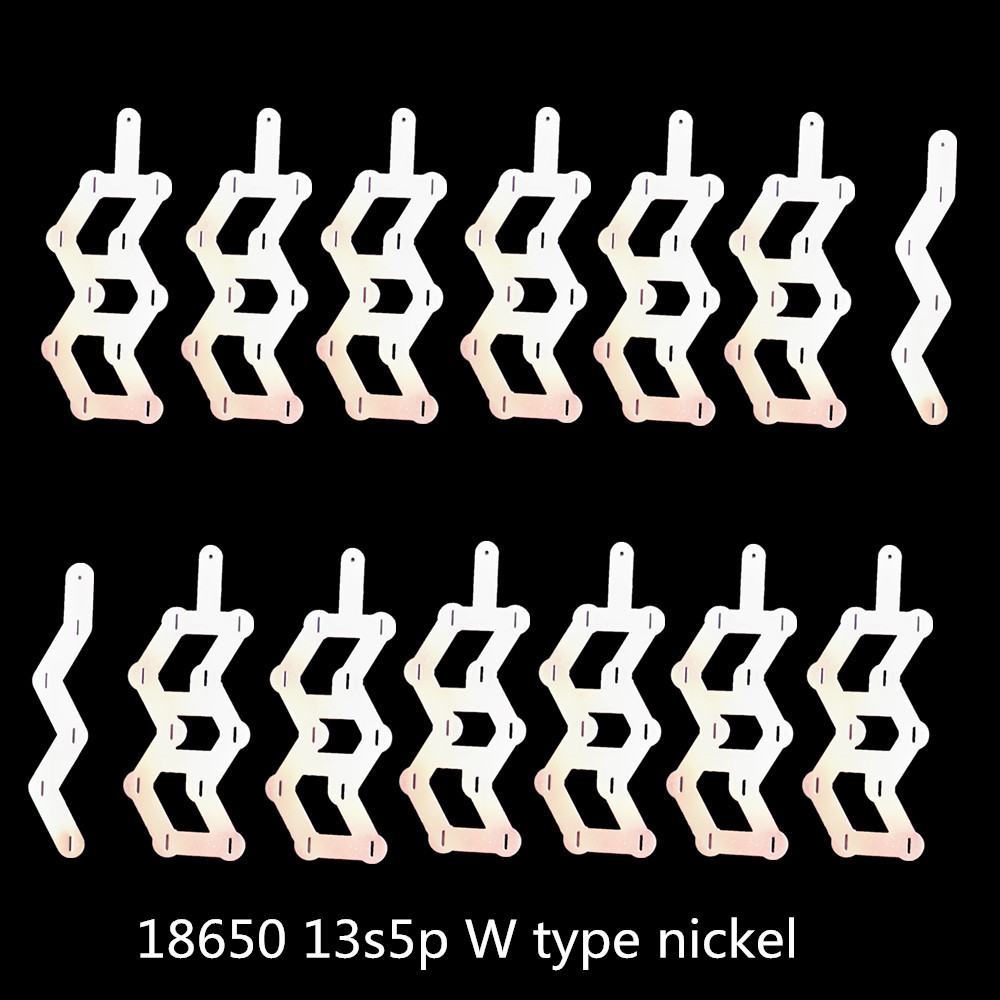13S5P W Type Nickel Plated Ste - Spot Welder 18650 Battery Pack 评论和价格