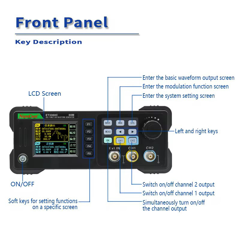 ET3320C ET3340C ET3360C Two-Ch - Function Arbitrary Waveform Generator 评论和价格